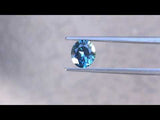 1.33CT OVAL BRILLIANT PRECISION CUT MONTANA SAPPHIRE, PARTI TEAL GREEN YELLOW, 7.1X6.2MM