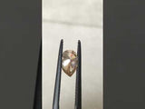 0.72CT CHAMPAGNE PEAR DIAMOND, 7.78x5.09x2.88MM, SI1 C3