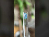 1.30CT OVAL GOMBE NIGERIAN SAPPHIRE, SILKY OPALESCENCE TEAL, 6.98X5.66X4.02MM, UNHEATED