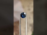 2.06CT ROUND MADAGASCAR SAPPHIRE, DEEP ROYAL BLUE TEAL, 7.97X4.54MM