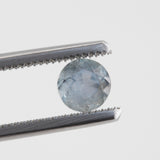 0.83CT ROUND MONTANA SAPPHIRE, GRAY PURPLE, UNTREATED, 5.58X3.49MM