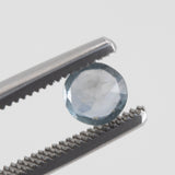 0.83CT ROUND MONTANA SAPPHIRE, GRAY PURPLE, UNTREATED, 5.58X3.49MM