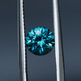 1.06CT ROUND MONTANA SAPPHIRE, OCEAN BLUE TEAL, 5.98MM