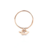 1.05ct Grey Light Salt and Pepper Diamond in 14k Rose Gold Bezel Set Halo