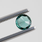 1.08CT ROUND TOURMALINE, TEAL, UNHEATED, 6.5X6.51MM