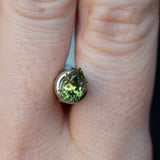 1.20CT AUSTRALIAN PEAR SAPPHIRE, PARTI GREEN YELLOW, 7.52X5.02MM, UNHEATED