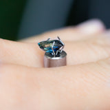 1.32CT RADIANT CUT MADAGASCAR SAPPHIRE, 7.30X5.24X3.73MM, UNHEATED