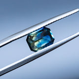 1.32CT RADIANT CUT MADAGASCAR SAPPHIRE, 7.30X5.24X3.73MM, UNHEATED