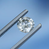 1.42ct Round Salt And Pepper Diamond Solitaire Evergreen Ring In 14k Yellow Gold