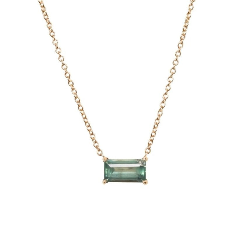 Emerald Cut Sapphire Necklace – Five Star Jewelry Brokers