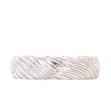 Sandbar Ring - 6mm Recycled Gold Wedding band by Anueva Jewelry