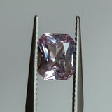 2.02CT CEYLON RADIANT CUT SAPPHIRE, LIGHT PINK, 8.13X6.55MM