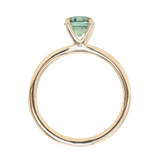 1.01ct Teal Green Montana Sapphire Classic 4 Prong Solitaire in 14k Yellow Gold