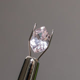 1.76CT ELONGATED HEXGON SAPPHIRE, LIGHT PINK, 8.44X5.84X4.45MM, UNTREATED