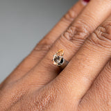 0.89CT OVAL MONTANA SAPPHIRE, PEACH, 8X4.5X2.79MM