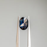 1.24CT OVAL NIGERIAN SAPPHIRE, DEEP OCEAN BLUE, 7.93X5.89X3.35MM, UNTREATED