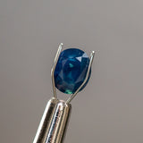 2.15CT NIGERIAN OVAL SAPPHIRE, COBALT BLUE, 8.31X6.96X4.64MM, UNTREATED