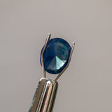 2.15CT NIGERIAN OVAL SAPPHIRE, COBALT BLUE, 8.31X6.96X4.64MM, UNTREATED