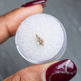 0.38CT KITE DIAMOND, SOFT CHAMPAGNE, 8.48X3.55X2.06MM