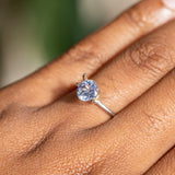 1.21CT Roval Sri Lankan Sapphire, Soft Lavender, 6.50x6.30x3.90MM, UNHEATED