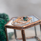 3.50ct Untreated Nigerian Teal Green Sapphire Six Prong Split Shank Solitaire in 18k Yellow Gold