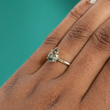 1.47ct Color-Shifting Pear Montana Sapphire Classic Solitaire in 14k Yellow Gold