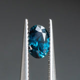 0.89CT OVAL NIGERIAN SAPPHIRE, DEEP OCEAL BLUE, 6.96X4.93MM, UNTREATED