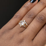 1.33ct Asscher cut Diamond in 14k Yellow Gold Contemporary Bezel Setting