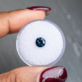 1.03CT ROUND NIGERIAN SAPPHIRE, DEEP OCEAN BLUE, 6.15X3.81MM, UNTREATED