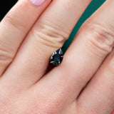 0.78CT PEAR AFRICAN SAPPHIRE, OCEAN BLUE, 7.5X5X3.1MM, HEATED