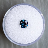 1.03CT ROUND NIGERIAN SAPPHIRE, DEEP OCEAN BLUE, 6.15X3.81MM, UNTREATED