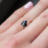 0.78CT PEAR AFRICAN SAPPHIRE, OCEAN BLUE, 7.5X5X3.1MM, HEATED