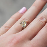 2.34CT SHIELD CUT SAPPHIRE, PARTI WHITE AND YELLOW, 8.34X6.65X5.62MM, UNTREATED