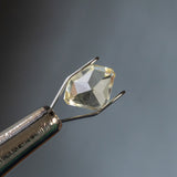 2.34CT SHIELD CUT SAPPHIRE, PARTI WHITE AND YELLOW, 8.34X6.65X5.62MM, UNTREATED