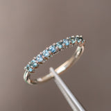 Straight Gemstone Band