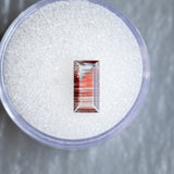 0.93CT Baguette Sunstone, Cranberry Red, 9.99x4.95x2.35MM