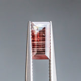 0.93CT Baguette Sunstone, Cranberry Red, 9.99x4.95x2.35MM