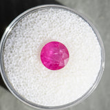 1.86CT Round Sapphire, Bright Fuschia Pink, 7x3.29MM