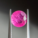 1.86CT Round Sapphire, Bright Fuschia Pink, 7x3.29MM