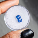 1.68CT Scissor Cut African Sapphire, Silky Periwinkle Blue, 8.35x5.27x3.88MM