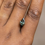 1.67CT PEAR TANZANIAN SAPPHIRE, COLOR SHIFTING FROM MERLOT PURPLE TO TEAL, 9.23X5.97X4.18MM