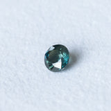 1.04CT ROUND AUSTRALIAN SAPPHIRE, BLUE TEAL GREEN, 5.80X3.60MM HEATED