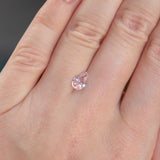 1.03CT PEAR MADAGASCAR SAPPHIRE, BABY PINK, 8X5X3.26MM, UNHEATED