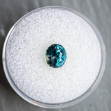 1.57CT OVAL MADAGASCAR SAPPHIRE, STORMY BLUE GREY, 6.86X6.10X5.12MM