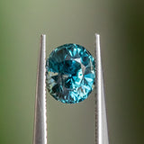 1.57CT OVAL MADAGASCAR SAPPHIRE, STORMY BLUE GREY, 6.86X6.10X5.12MM