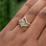 1.25ct Round Grey Diamond Evergreen Solitaire in 18k Yellow Gold