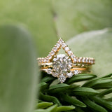 1.25ct Round Grey Diamond Evergreen Solitaire in 18k Yellow Gold