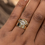 1.25ct Round Grey Diamond Evergreen Solitaire in 18k Yellow Gold