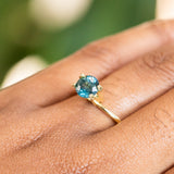 1.55CT Roval Sri Lanka Sapphire, Bright Teal, 6.53x4.72MM