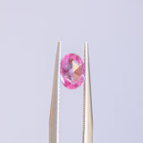 0.95CT OVAL ROSECUT TANZANIA SAPPHIRE, VIBRANT PINK, 7.20X5.20MM